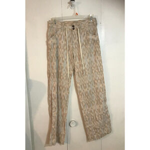 Patagonia Island Hemp Pants Drawstring Beige Natural Relaxed Womens 2